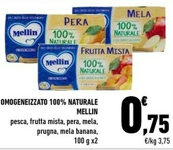 Conad Mellin 100% Pera Con Vitamina C offerta