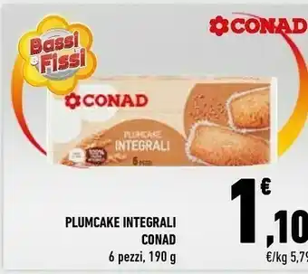 Conad Conad Plumcake Integrali offerta