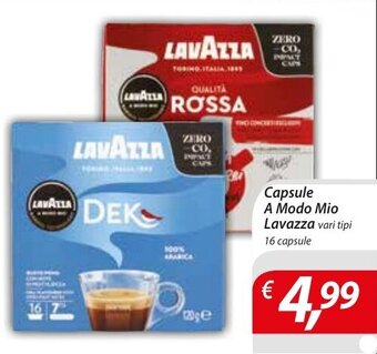 DiMeglio Capsule A Modo Mio Lavazza vari tipi 16 capsule offerta
