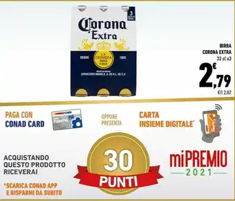 Conad Corona Extra Birra 33 Cl offerta