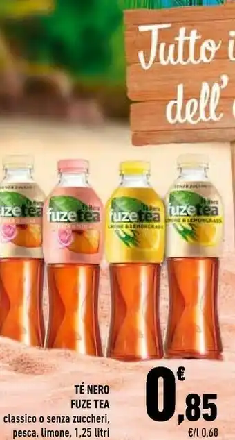 Conad Fuze tea Te Nero offerta