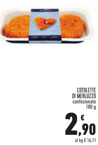 Conad Margherita COTOLETTE DI MERLUZZO confezionato 180 g offerta