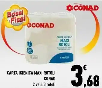 Conad Conad Carta Igienica Maxi Rotoli offerta