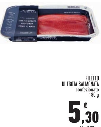 Conad Margherita FILETTO DI TROTA SALMONATA confezionato 180 g offerta
