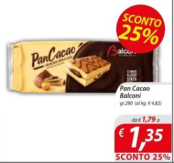 Pan Cacao Balconi gr. 280