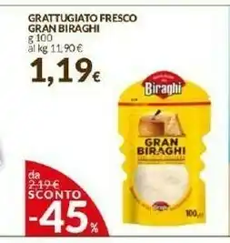 Doro Supermercati Biraghi Gran Grattugiato Fresco offerta