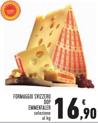 Conad Margherita FORMAGGIO SVIZZERO DOP EMMENTALER selezione al kg offerta