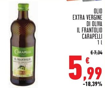Conad Margherita OLIO EXTRA VERGINE DI OLIVA IL FRANTOLIO CARAPELLI 1 l offerta
