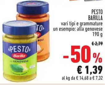 Conad Margherita PESTO BARILLA alla genovese 190 g offerta