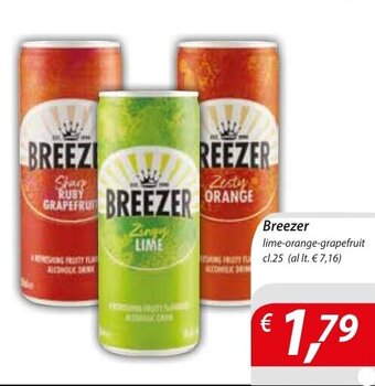 Breezer lime-orange-grapefruit cl.25