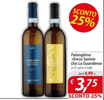 DiMeglio Falanghina -Greco Sannio Doc La Guardiense cl.75 offerta
