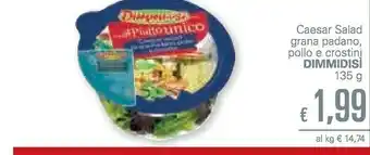 Unes Dimmidisì Dimmidisi Caesar Salad Grana Padano Pollo E Crostini offerta