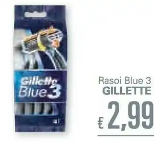 Unes Gillette Rasoi Blue 3 offerta