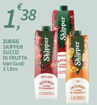 ZUEGG SKIPPER SUCCO DI FRUTTA Vari Gusti 1 Litro