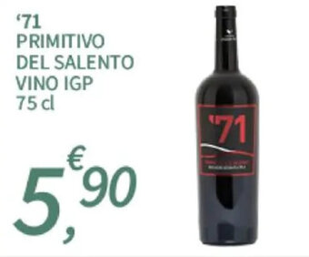 SpeSì '71 PRIMITIVO DEL SALENTO VINO IGP 75 cl offerta