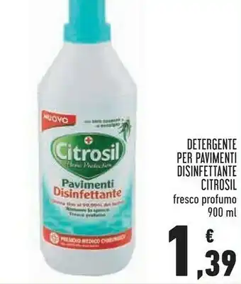 Conad City Citrosil Detergente Per Pavimenti Disifettante offerta