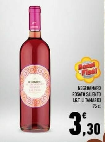 Conad Li tamarici Negroamaro Rosato Salento IGT offerta
