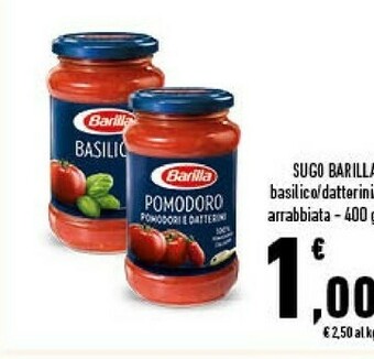 Conad Barilla Sugo Arrabbiata 400 G(ml) offerta