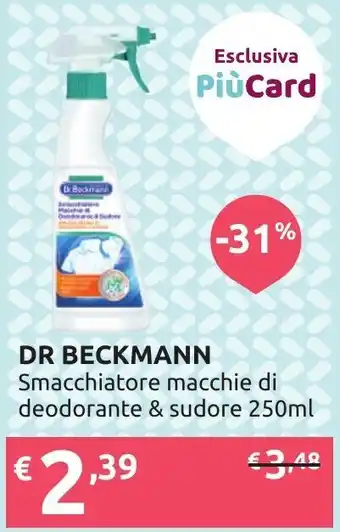 Ipersoap DR BECKMANN Smacchiatore macchie di deodorante & sudore 250ml offerta