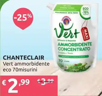 Ipersoap CHANTECLAIR Vert ammorbidente eco 70misurini offerta