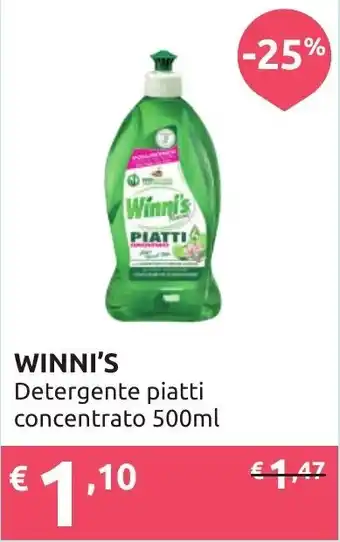 Ipersoap WINNI'S Detergente piatti concentrato 500ml offerta