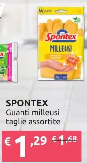 Ipersoap SPONTEX Guanti milleusi taglie assortite offerta