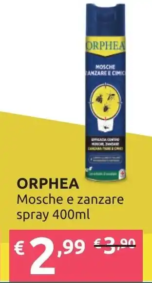 Ipersoap ORPHEA Mosche e zanzare spray 400ml offerta