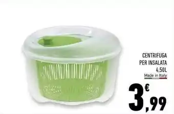 Conad Superstore CENTRIFUGA PER INSALATA 4,50L offerta