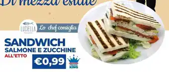 Fish's King SANDWICH SALMONE E ZUCCHINE offerta
