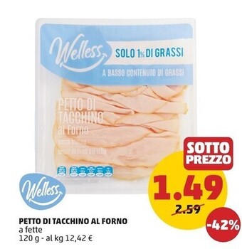 PENNY Welless petto di tacchino al forno offerta