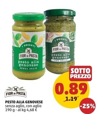 PENNY Fior di pasta pesto alla genovese offerta