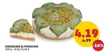 PENNY Cheesecake al pistacchio offerta