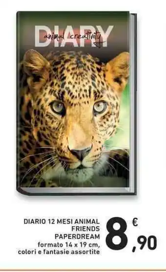 Conad DIARIO 12 MESI ANIMAL FRIENDS PAPERDREAM offerta