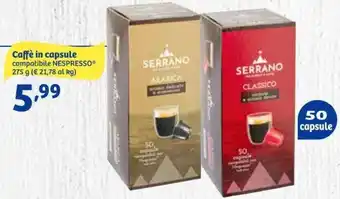 In'S Mercato Caffè in capsule compatibile NESPRESSOⓇ 275 g 50 capsule offerta