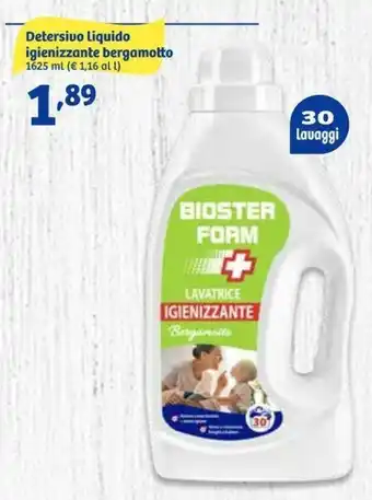 In'S Mercato Detersivo Liquido igienizzante bergamotto 1625 ml offerta