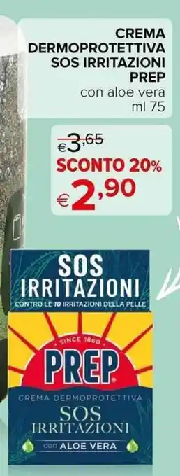Iperal CREMA DERMOPROTETTIVA SOS IRRITAZIONI PREP con aloe vera ml 75 offerta
