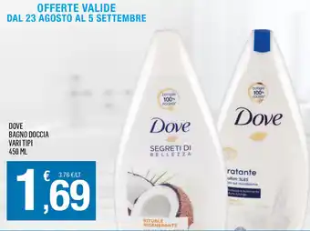 Splendidi e Splendenti Dove Bagnodoccia vari tipi 450ml offerta