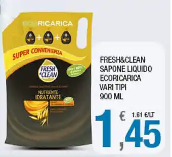 Splendidi e Splendenti Fresh & Clean Sapone Liquido Ecoricarica vari tipi 900ml offerta