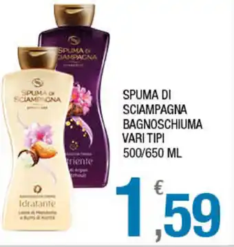 Splendidi e Splendenti Spuma di Sciampagna Bagnoschiuma 500/650ml offerta