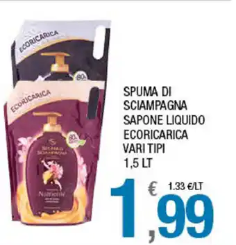 Spuma di Sciampagna Sapone Liquido Ecoricarica 1,5lt.