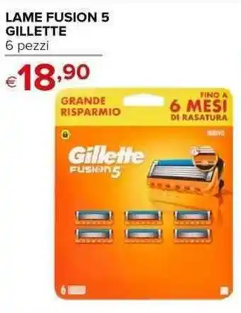Iperal LAME FUSION 5 GILLETTE 6 pezzi offerta