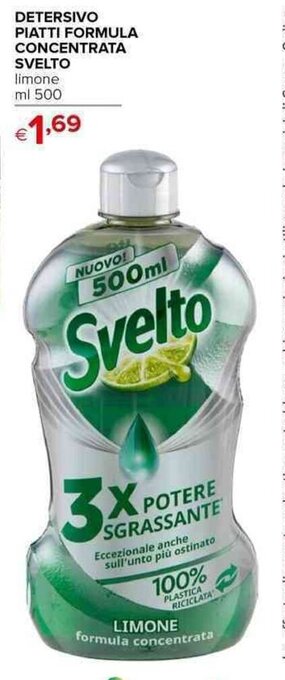 Iperal DETERSIVO PIATTI FORMULA CONCENTRATA SVELTO limone ml 500 offerta