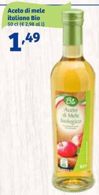 In'S Mercato Aceto di mele italiano Bio 50 cl offerta