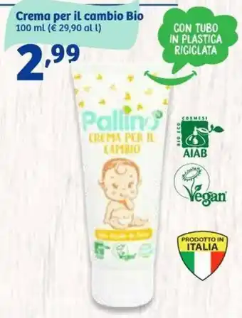 In'S Mercato Crema per il cambio Bio 100 ml offerta