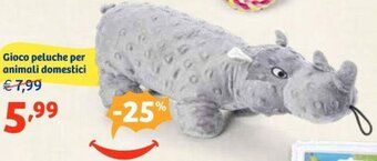 Gioco peluche per animali domestici