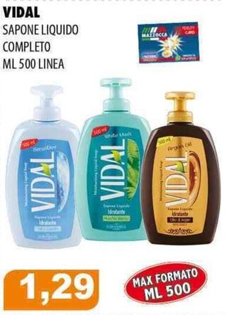 VIDAL SAPONE LIQUIDO COMPLETO ML 500 LINEA