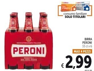 Spazio Conad Peroni birra offerta