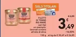 Spazio Conad Rio mare filetti di tonno offerta