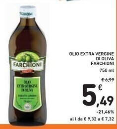 Spazio Conad Farchioni olio extra vergine di oliva offerta