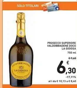Spazio Conad La gioiosa prosecco superiore valdobbiadene offerta